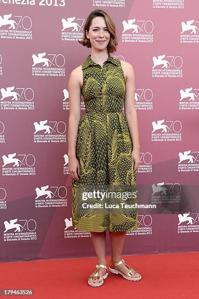 Actress Rebecca Hall attends "Une Promesse" Photocall during the 70th Venice International Film Festival at Palazzo del Casino on September 4, 2013...