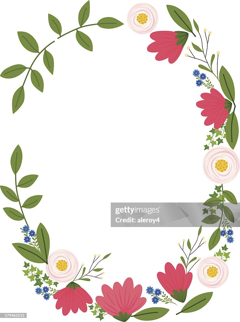 Simple Floral Frame High-Res Vector Graphic - Getty Images