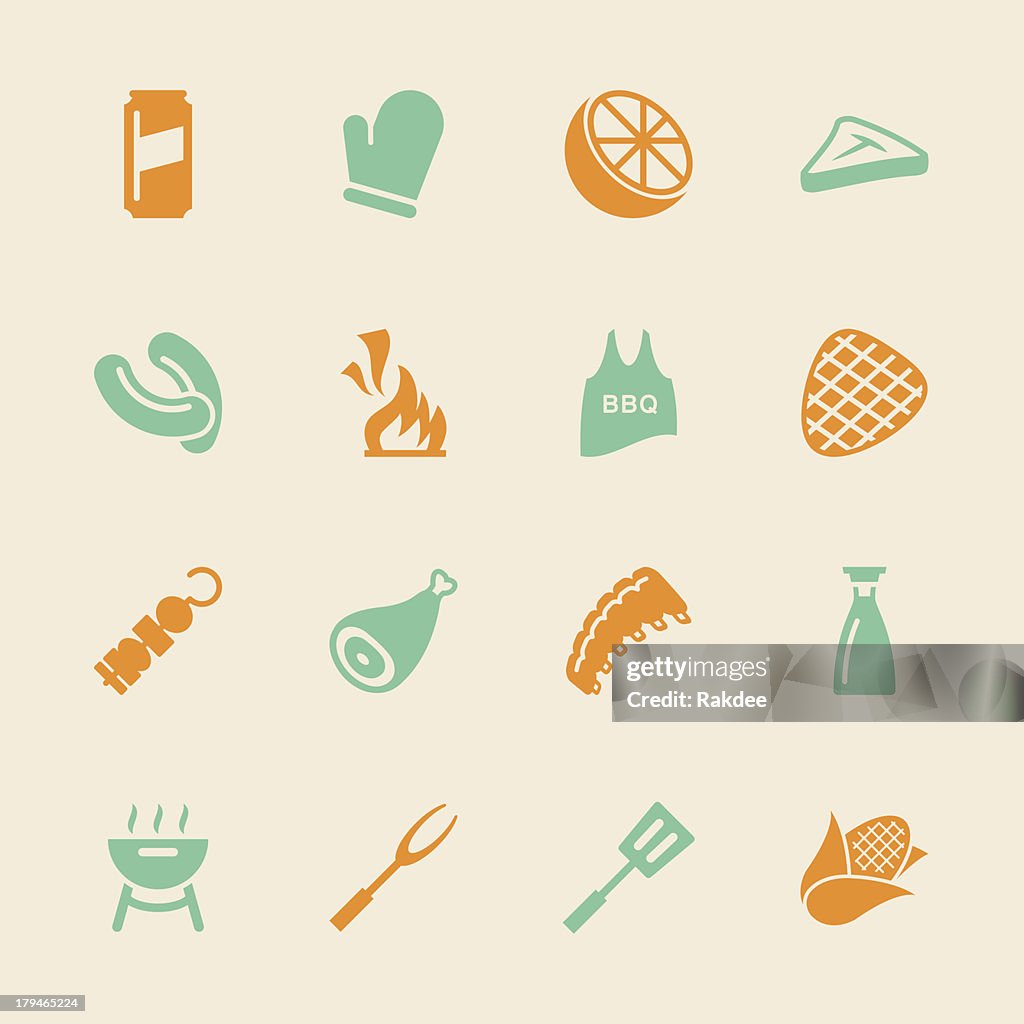 Barbecue Icons - Color Series | EPS10