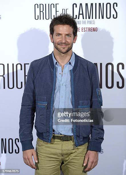 Actor Bradley Cooper attends a photocall for 'The Place Beyond The Pines' at Santo Mauro Hotel on September 4, 2013 in Madrid, Spain.