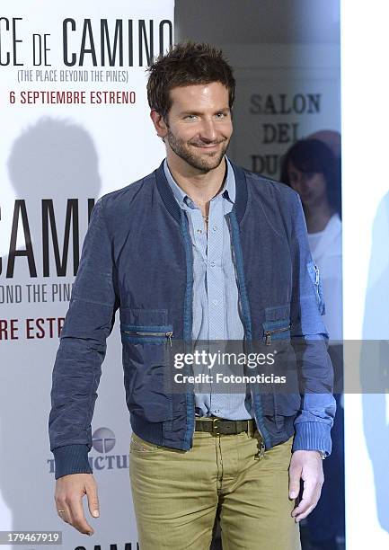 Actor Bradley Cooper attends a photocall for 'The Place Beyond The Pines' at Santo Mauro Hotel on September 4, 2013 in Madrid, Spain.