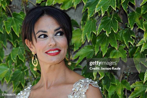 Actress Maria Grazia Cucinotta is seen during the 70th Venice International Film Festival on September 4, 2013 in Venice, Italy.