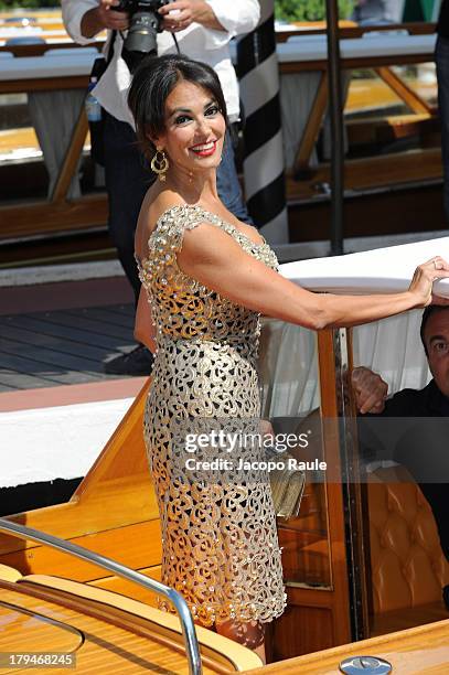 Actress Maria Grazia Cucinotta is seen during the 70th Venice International Film Festival on September 4, 2013 in Venice, Italy.