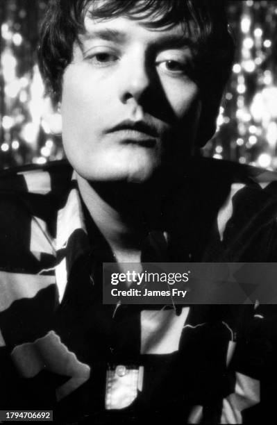 English singer-songwriter Jarvis Cocker of Sheffield band, Pulp, London, 1993.