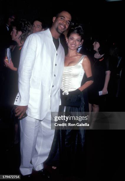 Actor Kristoff St. John and girlfriend Allana Nadal attend the 23rd Annual Daytime Emmy Awards on May 22, 1996 at Radio City Music Hall in New York...