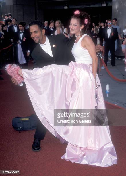 Actor Kristoff St. John and girlfriend Allana Nadal attend the 26th Annual Daytime Emmy Awards on May 21, 1999 at Radio City Music Hall in New York...