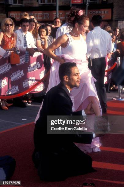 Actor Kristoff St. John and girlfriend Allana Nadal attend the 26th Annual Daytime Emmy Awards on May 21, 1999 at Radio City Music Hall in New York...