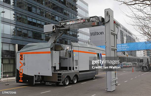 General view of outside the Hilton during the 125th IOC Session at the Hilton Hotel on September 4, 2013 in Buenos Aires, Argentina.