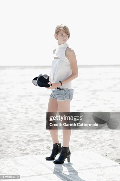 Actress Yuval Scharf during a portrait session at the 70th Venice International Film Festival on September 4, 2013 in Venice, Italy.