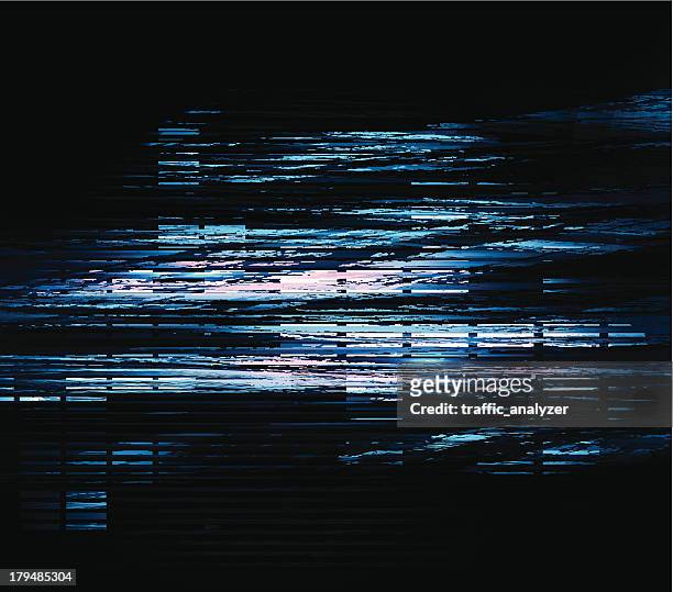 abstract glitch background - problems stock illustrations