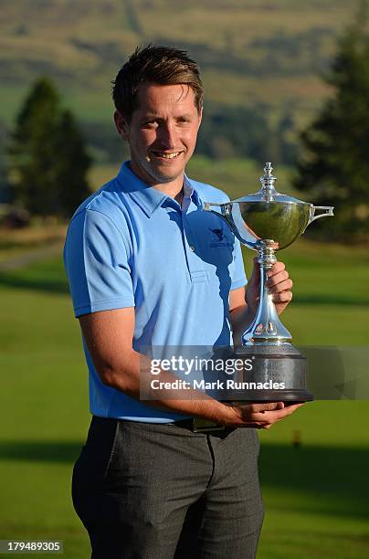 Ian Walley of Kedleston Park Golf Club winners of the 2013 Lombard Trophy pose for a photograph during the Lombard Trophy at Gleneagles on September...