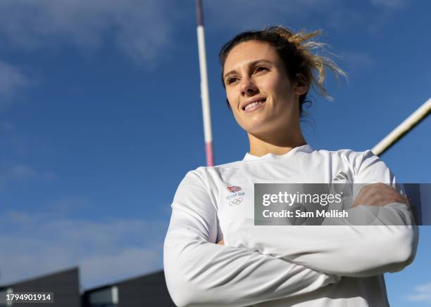 Rugby Sevens captain Abbie Brown of Great Britian poses for a photo during a training session on November 7, 2023 in Loughborough, England.