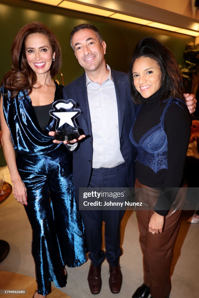 Ari Edelman Claudia Romo Edelman, Ari Melber, and Carolina Alduey attend Elegance ...