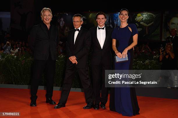 Actor Alan Rickman, director Patrice Leconte and actors Richard Madden and Rebecca Hall attend the 'Une Promesse' Premiere during the 70th Venice...