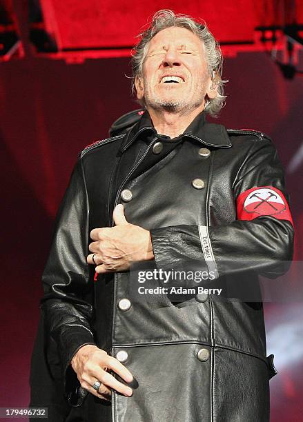 Roger Waters Performs 'The Wall' at Olympiastadion on September 4, 2013 in Berlin, Germany.