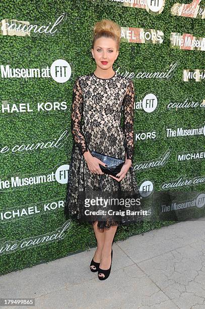 Actress Nina Arianda attends The Couture Council of The Museum at the Fashion Institute of Technology hosted luncheon honoring Michael Kors with the...