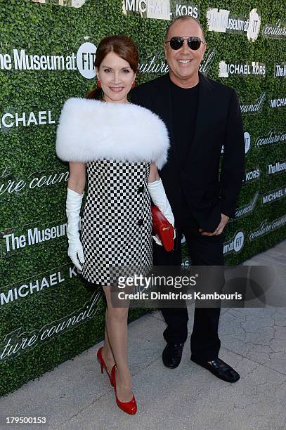 Jean Shafiroff and designer Michael Kors attend The Couture Council of The Museum at the Fashion Institute of Technology hosted luncheon honoring...