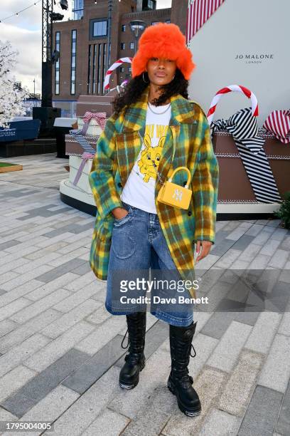 Cheyenne Maya-Carty aka Chey Maya attends the launch of Jo Malone London Presents Glide at Battersea Power Station with Immersive Gingerbread Pop-Up...