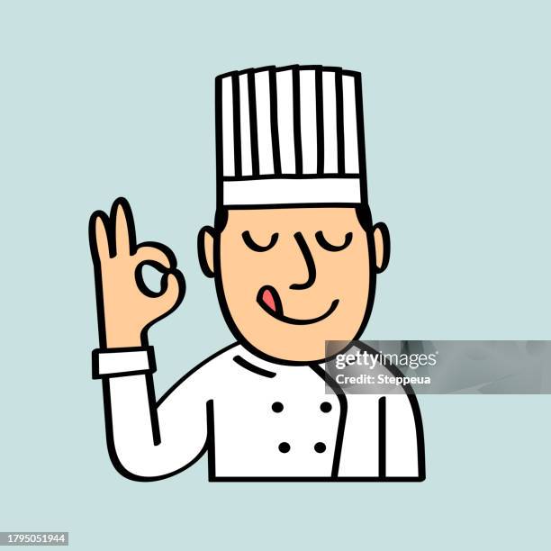 chef gesturing - gourmet stock illustrations