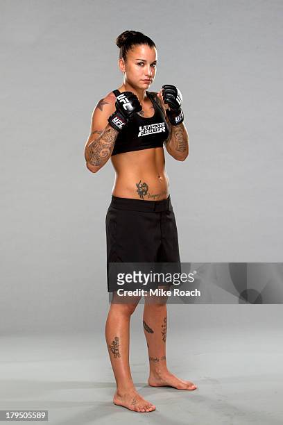 Raquel Pennington poses for a portrait on May 28, 2013 in Las Vegas, Nevada.