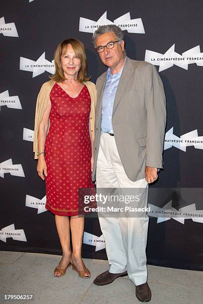 Actress Nathalie Baye and Serge Toubiana attend the 'Michel Piccoli retrospective exhibition' at la cinematheque on September 4, 2013 in Paris,...