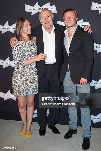 Michel Piccoli and guests attend the 'Michel Piccoli retrospective exhibition' at la cinematheque on September 4, 2013 in Paris, France.