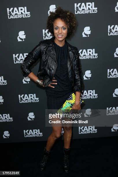 Milka Loff Fernandes attends the Karl Lagerfeld store opening on September 4, 2013 in Munich, Germany.