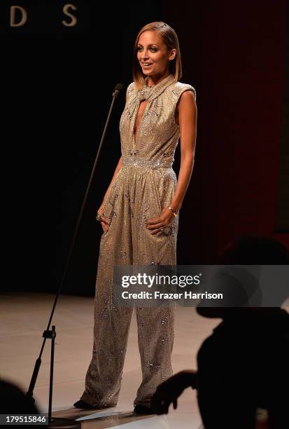 Host Nicole Richie speaks onstage at the 10th annual Style Awards during Mercedes-Benz Fashion Week Spring 2014 at Lincoln Center on September 4,...