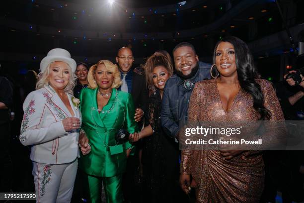 Tanya Tucker, Patti LaBelle, Ledisi, and Michael Trotter Jr. And Tanya Trotter of The War and Treaty backstage at CMT Smashing Glass: A Celebration...