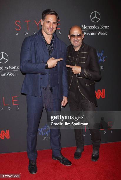 Actor Joe Manganiello and designer John Varvatos attend the 2013 Style Awards at Lincoln Center on September 4, 2013 in New York City.