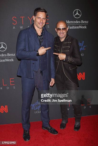 Actor Joe Manganiello and designer John Varvatos attend the 2013 Style Awards at Lincoln Center on September 4, 2013 in New York City.