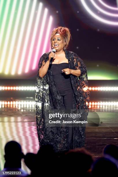 Ledisi performs onstage for CMT Smashing Glass: A Celebration of the Groundbreaking Women of Music at The Fisher Center for the Performing Arts on...