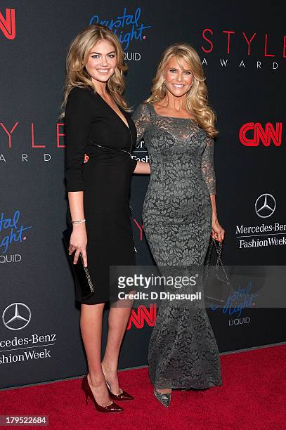 Honoree Kate Upton and Christie Brinkley attend the 2013 Style Awards at Lincoln Center on September 4, 2013 in New York City.