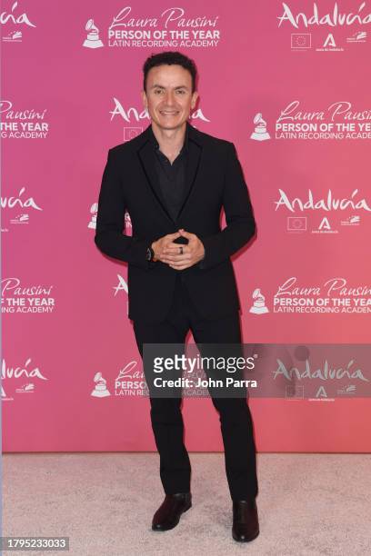 Fonseca attends the Latin Recording Academy Person of The Year Honoring Laura Pausini at FIBES Conference and Exhibition Centre on November 15, 2023...