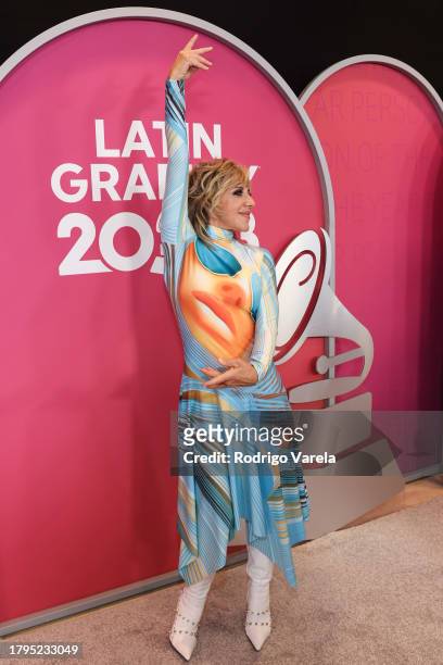 Ana Torroja attends the Latin Recording Academy Person of The Year Honoring Laura Pausini at FIBES Conference and Exhibition Centre on November 15,...