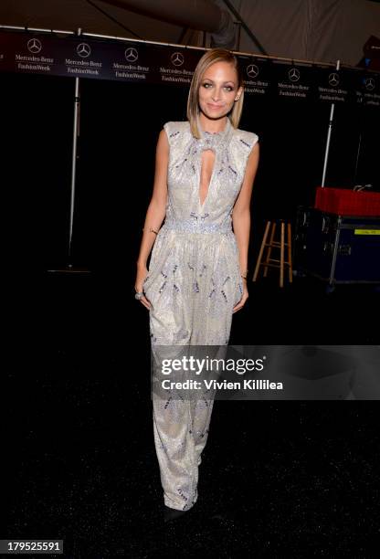 Host Nicole Richie attends the 10th annual Style Awards during Mercedes-Benz Fashion Week Spring 2014 at Lincoln Center on September 4, 2013 in New...