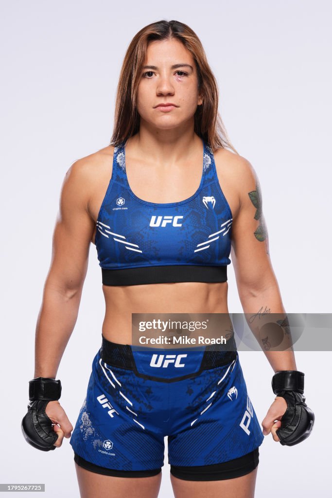Ailin Perez poses for a portrait during a UFC photo session on... News