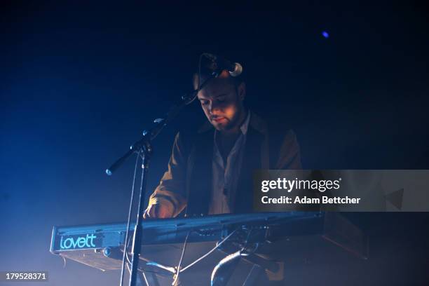 Ben Lovett of the band Mumford & Sons performs on September 4, 2013 at The Xcel Energy Center in St. Paul, Minnesota.