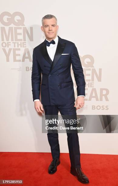 Russell Tovey arrives at the GQ Men of the Year Awards in association with BOSS at The Royal Opera House on November 15, 2023 in London, England.