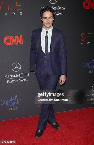 Designer Zac Posen attends the 2013 Style Awards at Lincoln Center on September 4, 2013 in New York City.