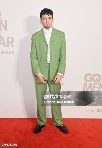Asa Butterfield arrives at the GQ Men of the Year Awards in association with BOSS at The Royal Opera House on November 15, 2023 in London, England.
