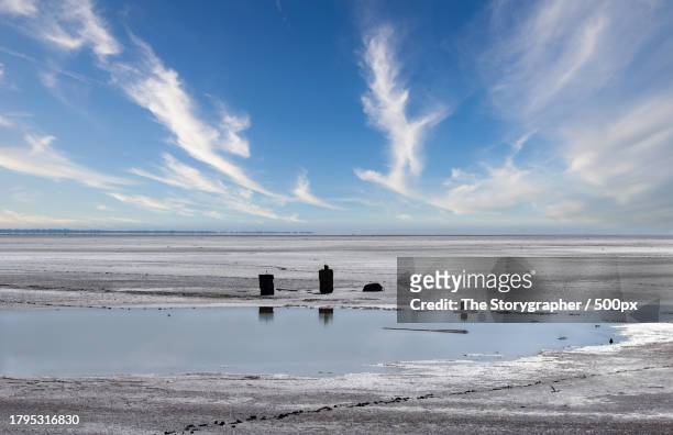 scenic view of sea against sky - the storygrapher - fotografias e filmes do acervo