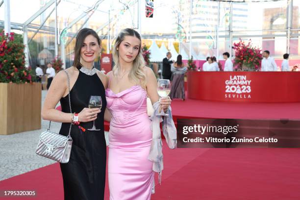 Guests attend the Latin Recording Academy Person of The Year Honoring Laura Pausini at FIBES Conference and Exhibition Centre on November 15, 2023 in...