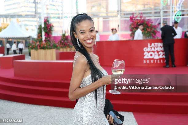 Guest attends the Latin Recording Academy Person of The Year Honoring Laura Pausini at FIBES Conference and Exhibition Centre on November 15, 2023 in...