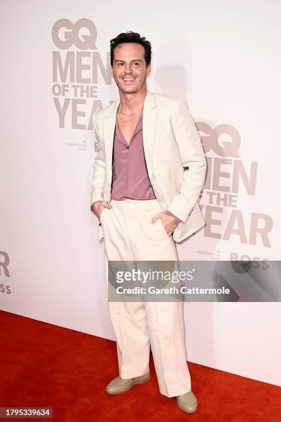 Andrew Scott arrives at the GQ Men Of The Year Awards 2023 at The Royal Opera House on November 15, 2023 in London, England.