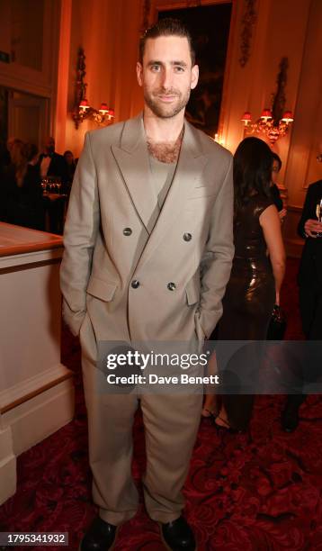 Oliver Jackson-Cohen attends the GQ Men of the Year Awards in association with BOSS at The Royal Opera House on November 15, 2023 in London, England.