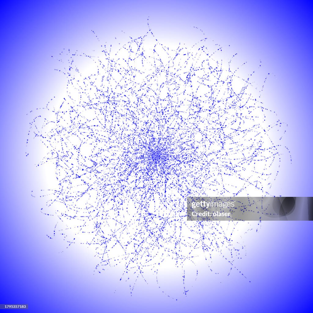 Gradient Network Node Abstract Network Of Blue Lines And Nodes On A Gradient Background High ...