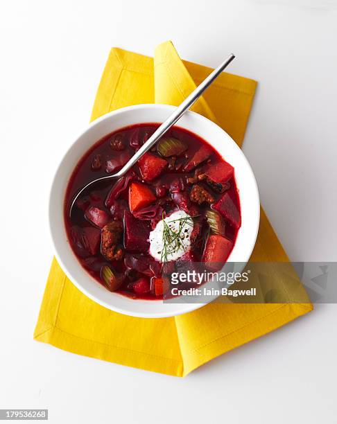 feed 4 for less - borscht stockfoto's en -beelden