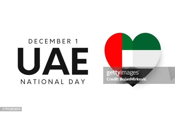 illustrations, cliparts, dessins animés et icônes de fête nationale des émirats arabes unis, le 1er décembre. vecteur - émirats arabes unis