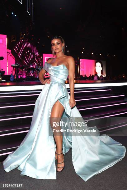 Clarissa Molina attends the Latin Recording Academy Person of The Year Honoring Laura Pausini at FIBES Conference and Exhibition Centre on November...
